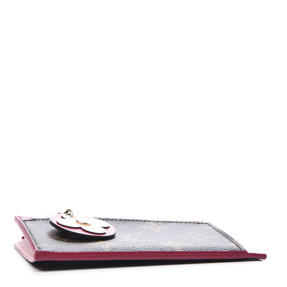 Louis Vuitton Monogram Blooming Flowers Zipped Card Holder Hot Pink Rose Ballerine 3 of 8