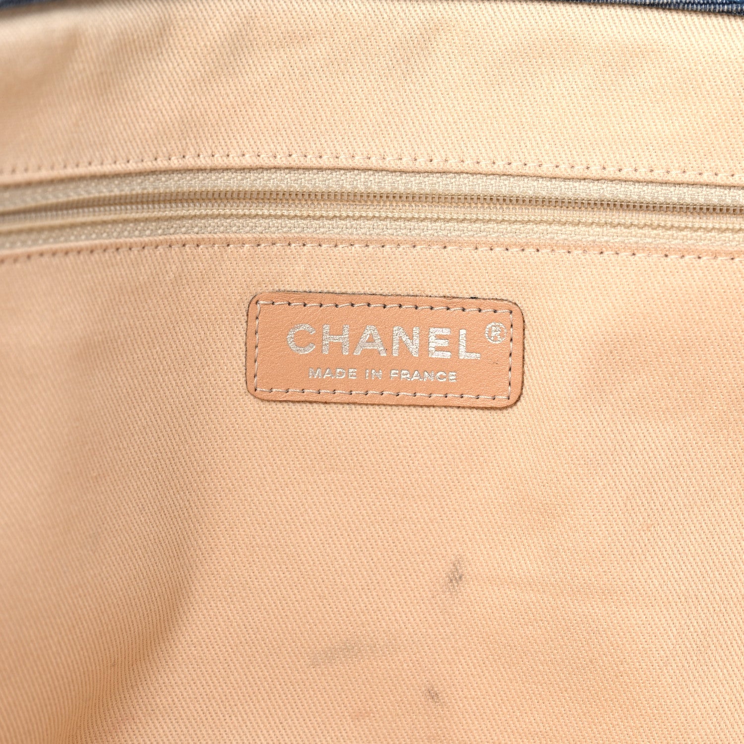 Chanel Denim CC Flower Tote Blue 6 of 22