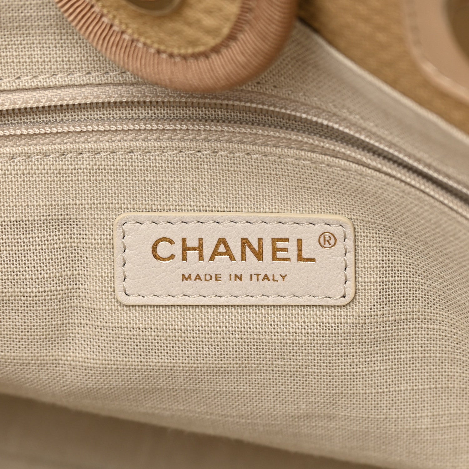 Chanel Mixed Fibers Medium Deauville Tote Beige 7 of 15