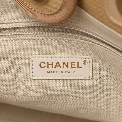 Chanel Mixed Fibers Medium Deauville Tote Beige 7 of 15