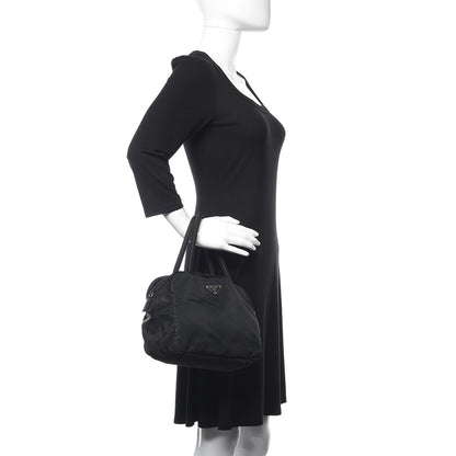 Prada Tessuto Nylon Top Handle Bag Black 2 of 10