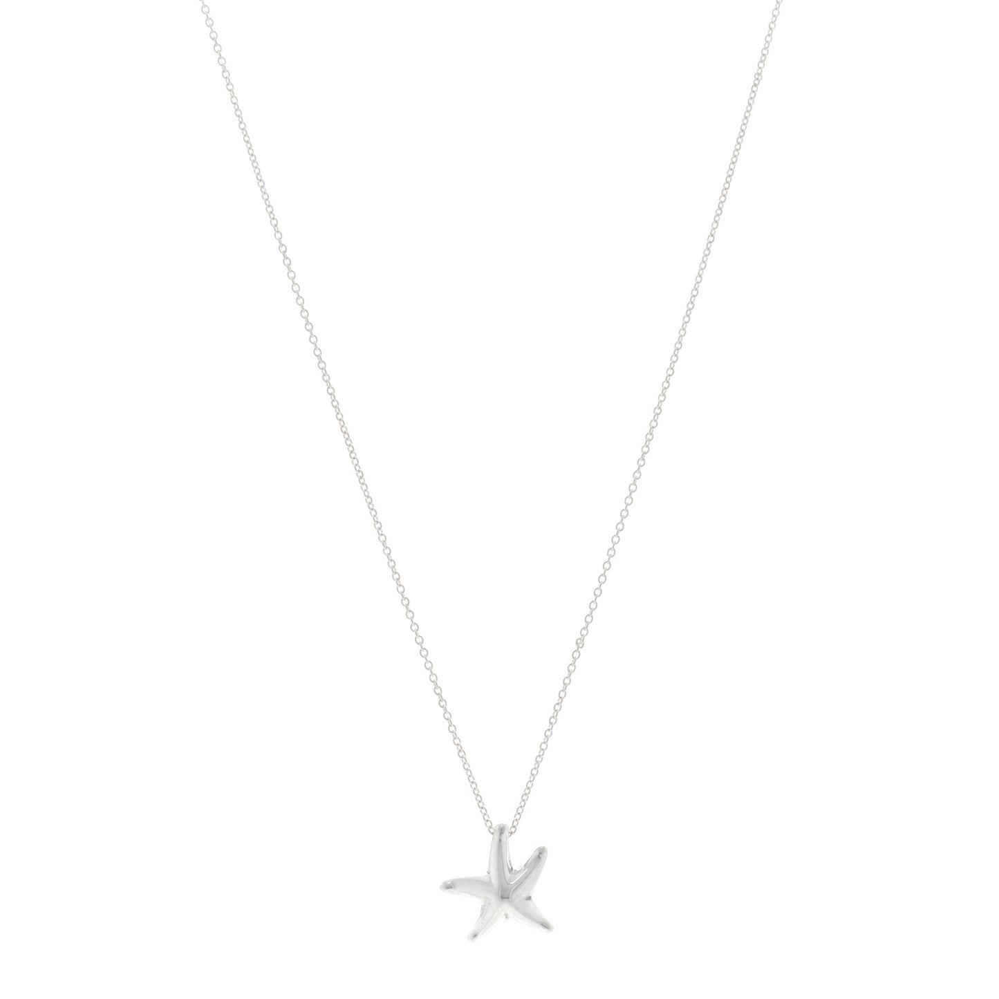 Sterling Silver 15mm Elsa Peretti Starfish Pendant Necklace