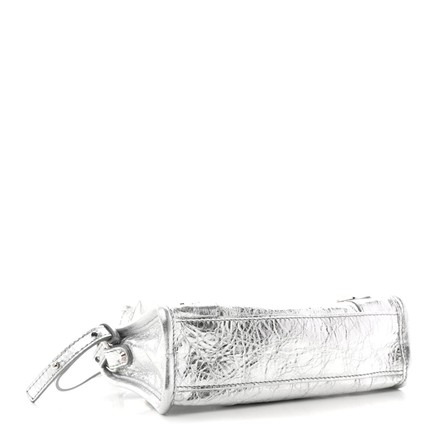 Metallized Arena Lambskin Classic Hardware Nano Le City Silver
