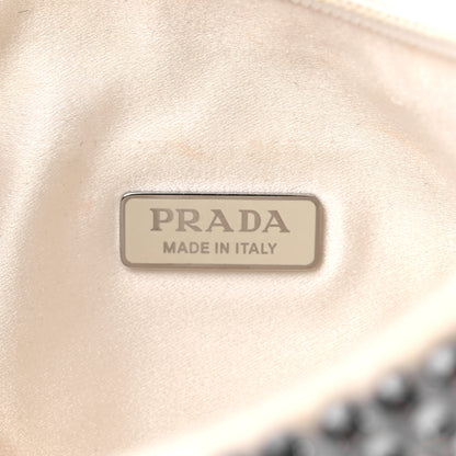 Prada Satin Crystal Mini Re-Edition 2000 Bag White 6 of 12