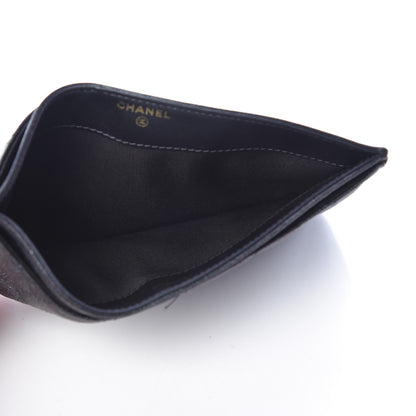 Chanel Iridescent Caviar Quilted Classic Strap Pouch Black 5 of 16
