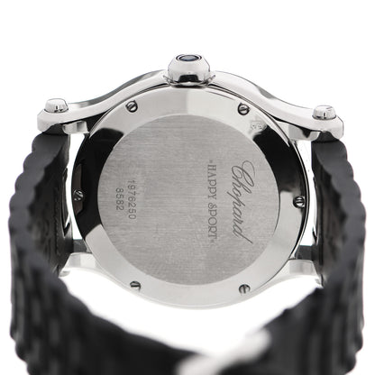 Chopard Stainless Steel Rubber 5 Diamond 36mm Happy Sport Quartz Watch 4 of 5