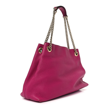 Gucci Cellarius Calfskin Medium Soho Chain Shoulder Bag Bright Bouganville 3 of 10
