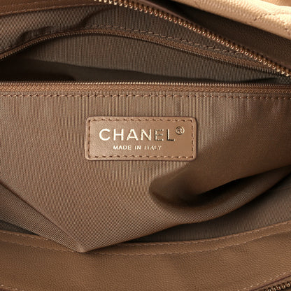 Chanel Caviar Quilted Rolled Up Tote Beige 6 of 10