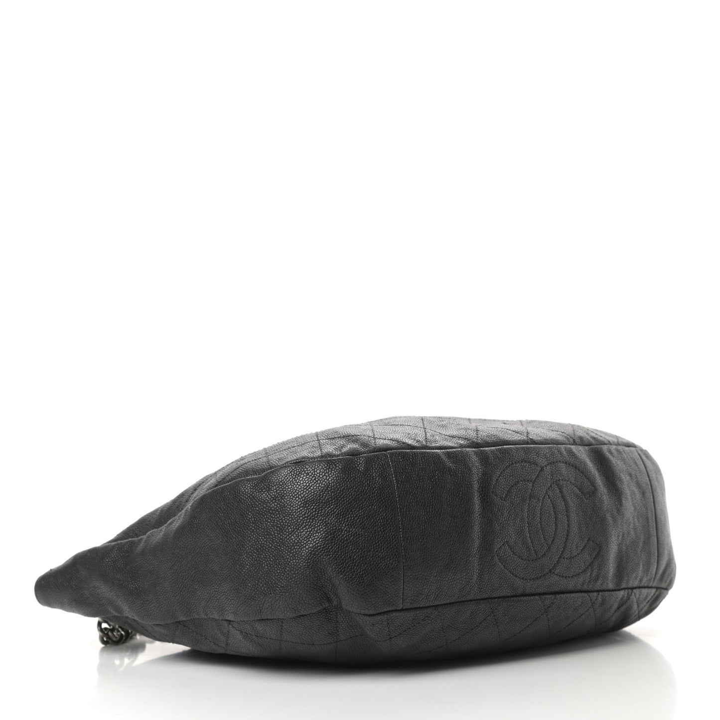 Caviar Quilted Simply CC Hobo Black