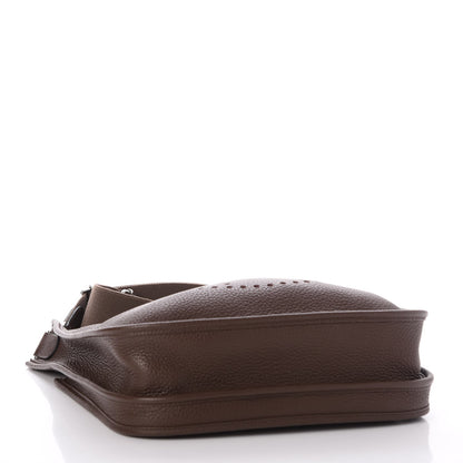 Hermes Taurillon Clemence Evelyne III PM Chocolate 4 of 8