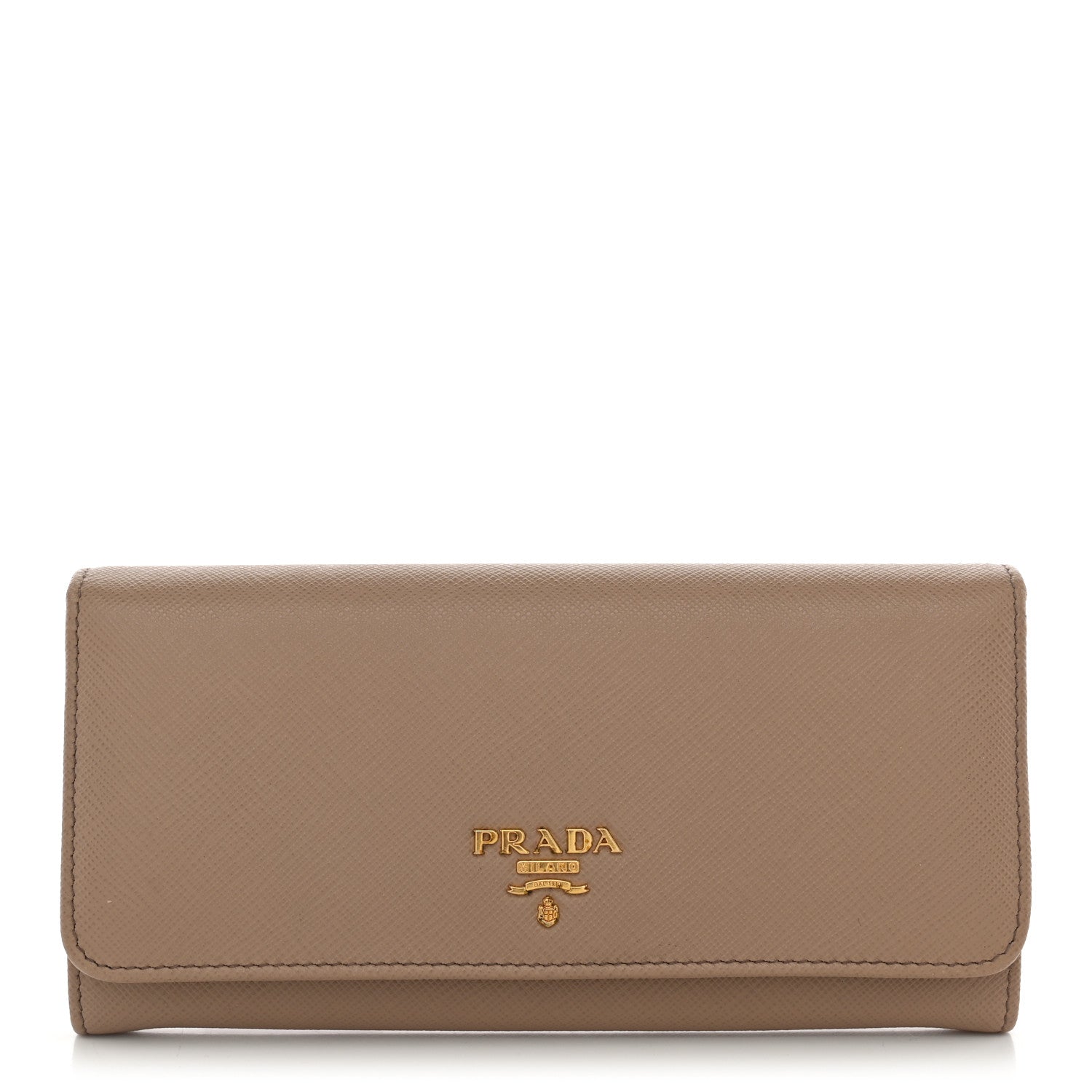 Prada Saffiano Metal Continental Flap Wallet Cammeo 1 of 8