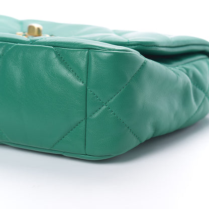 Chanel Lambskin Quilted Medium 19 Flap Green 10 of 11