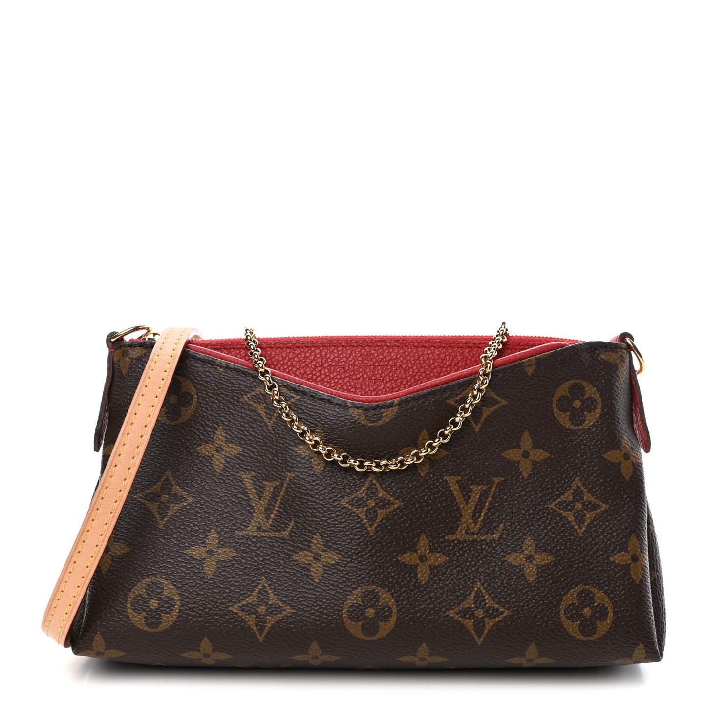 Monogram Pallas Clutch Cherry