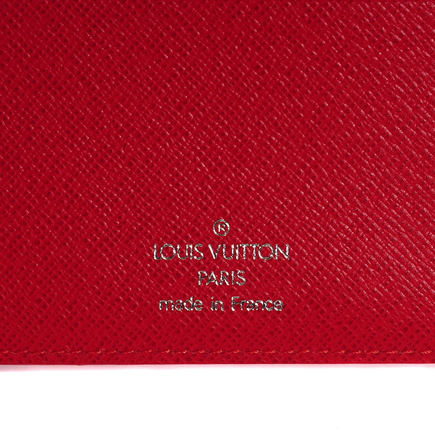 Epi Medium Ring Agenda Cover Rouge