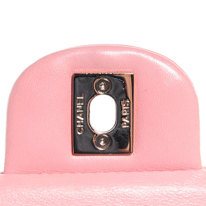 Chanel Lambskin Quilted Medium Double Flap Light Pink 6 of 8
