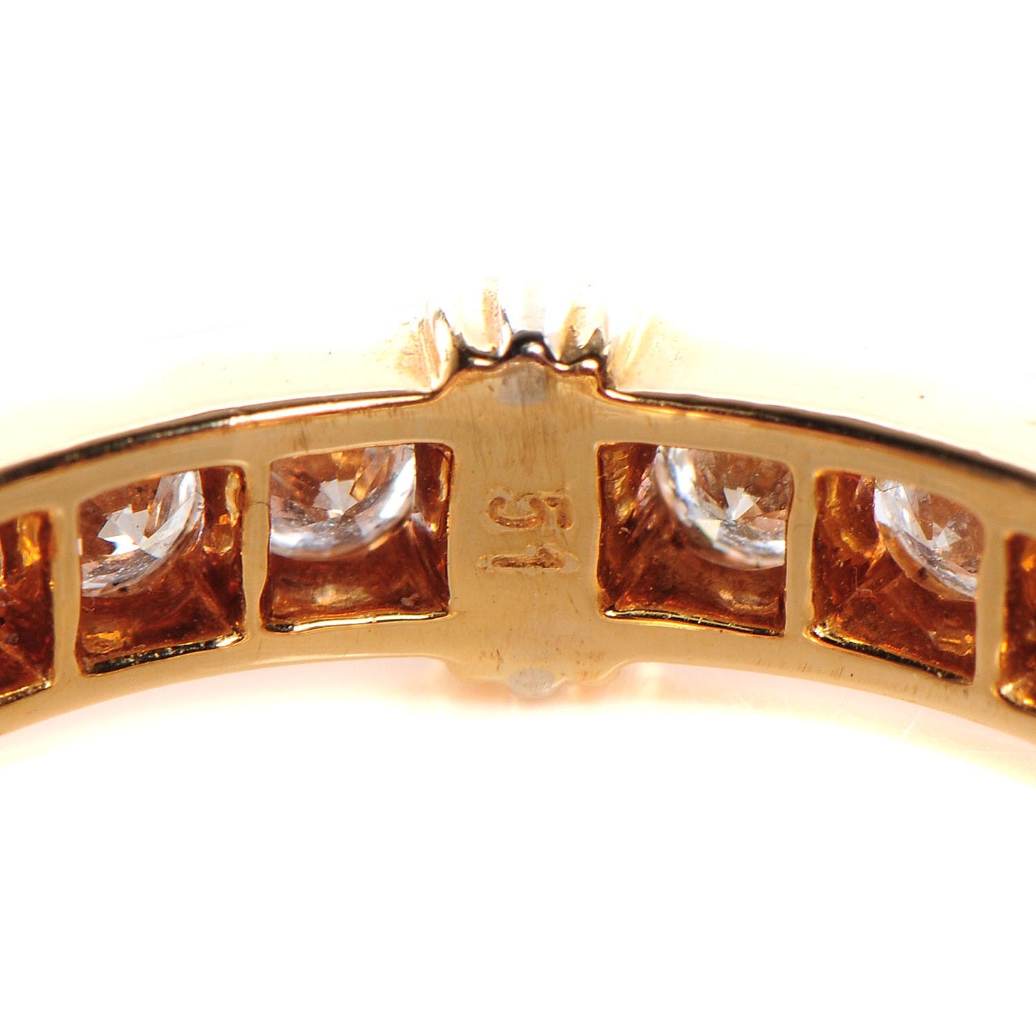 Cartier 18K Yellow White Gold Diamond Contessa Band Ring 51 5.75 5 of 6