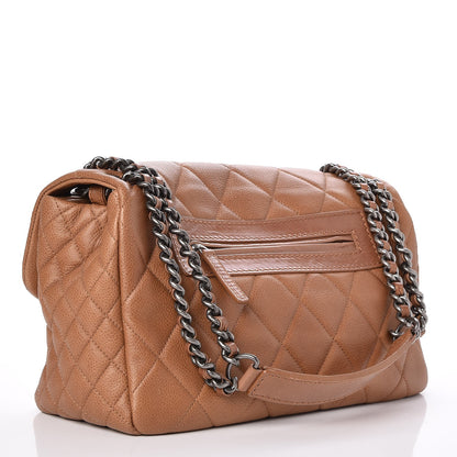 Chanel Caviar Quilted Coco Casual Flap Light Brown 3 of 7