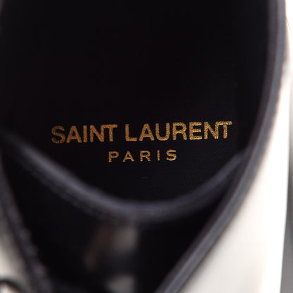 Saint Laurent Calfskin Womens Army Combat Boots 38 Black 6 of 9
