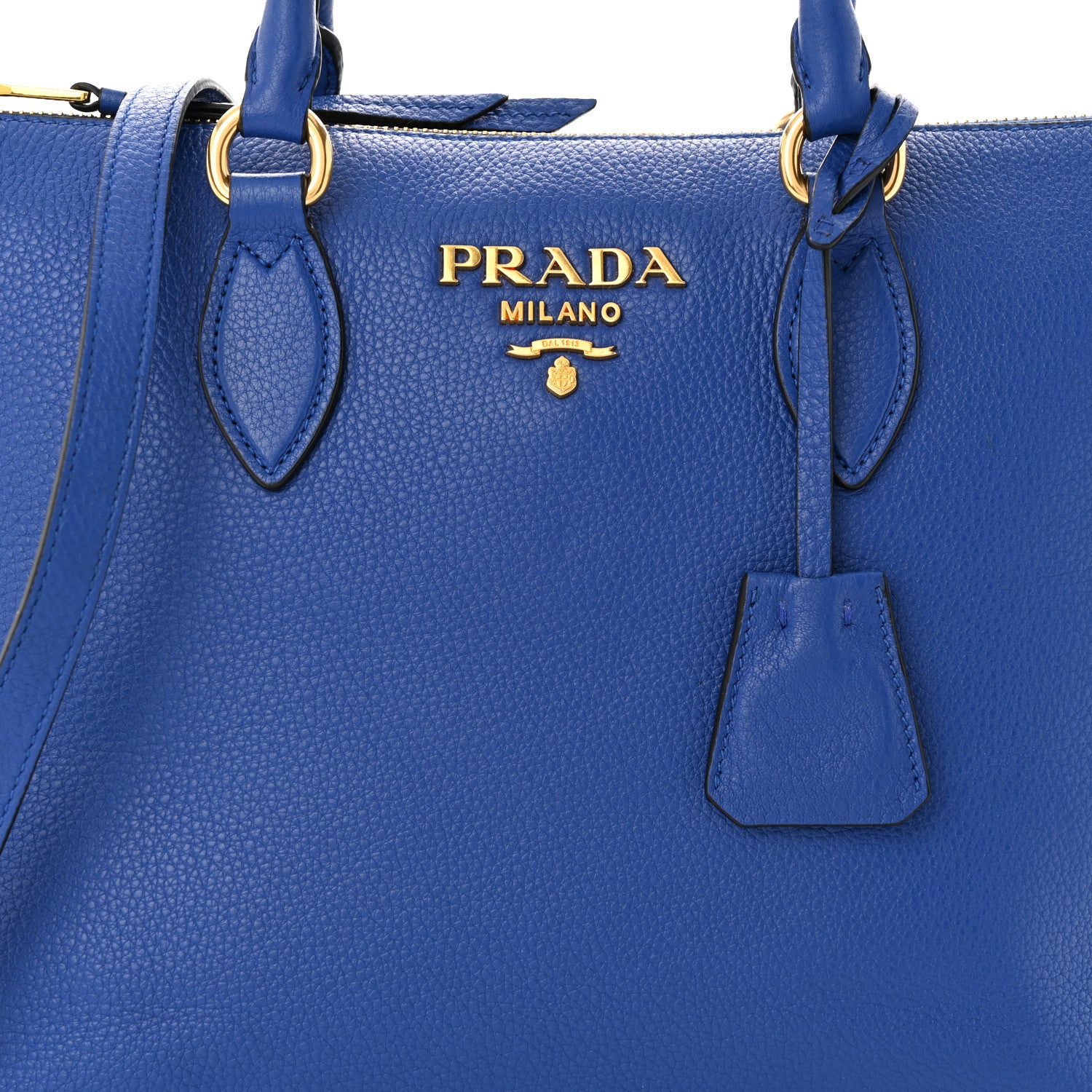 Prada Vitello Phenix Satchel Royal 4 of 10