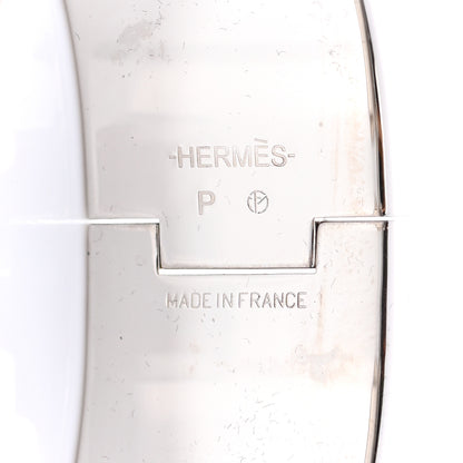 Hermes Enamel Wide Clic Clac H Bracelet PM Rose Poudre 7 of 8