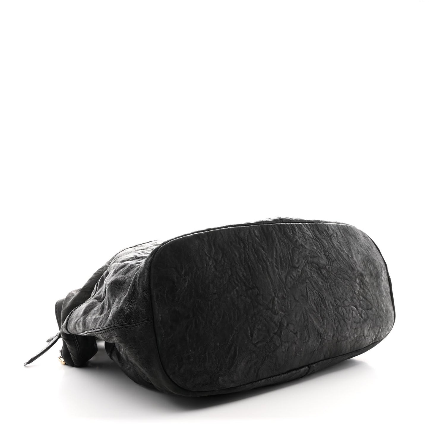 Tumbled Sheepskin Large Nightingale Black