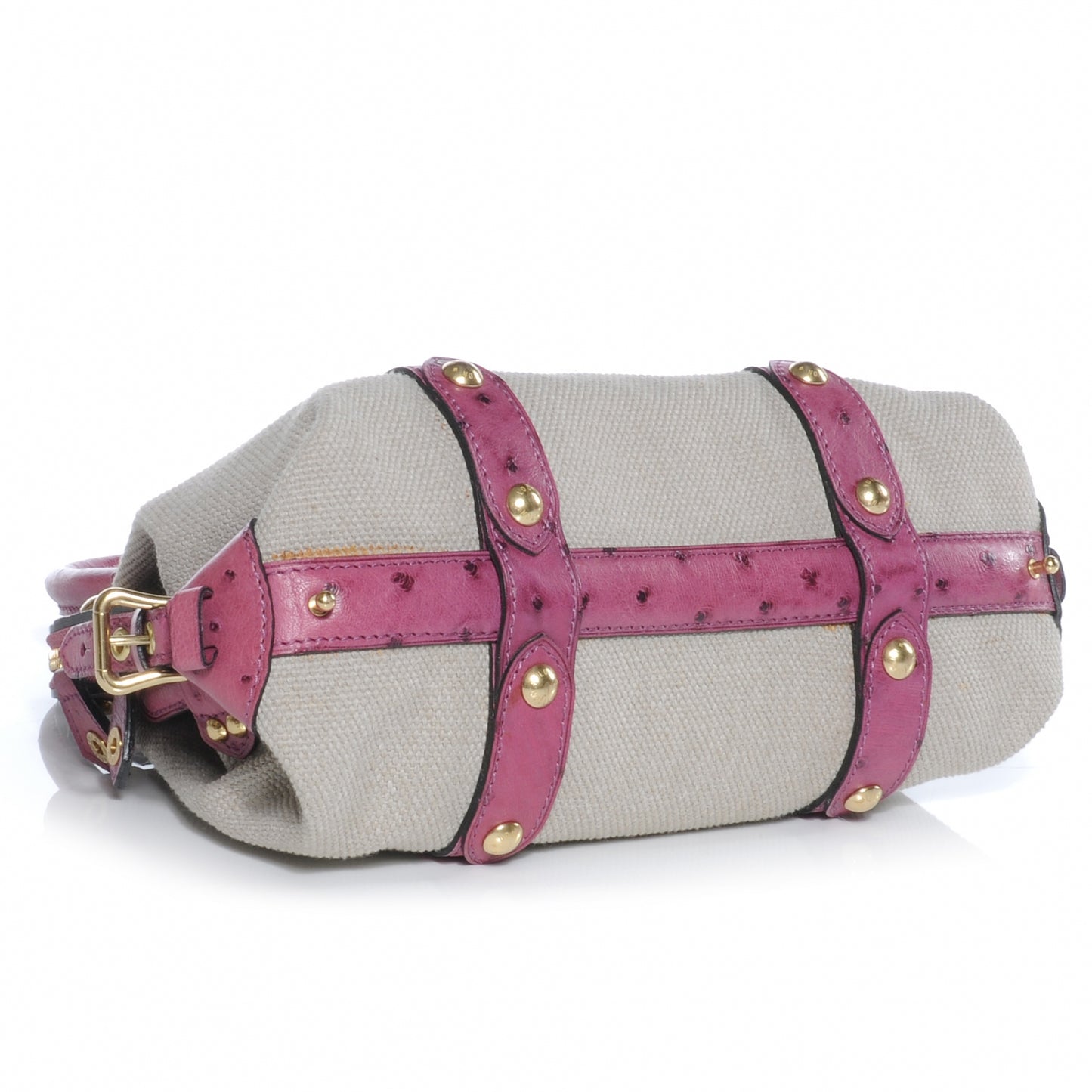 Toile Ostrich Trianon Sac de Nuit MM Lilac