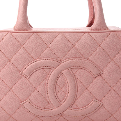 Chanel Caviar Quilted Small Bowler Pink 10 of 10
