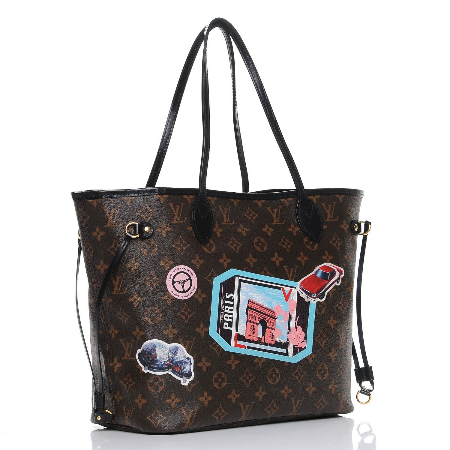 Louis Vuitton Monogram World Tour Neverfull MM 4 of 12