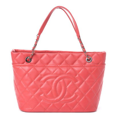 Chanel Caviar Quilted Timeless CC Soft Tote Pink 1 of 11