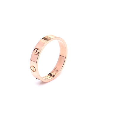Cartier 18K Pink Gold 3.5mm LOVE Wedding Band Ring 54 7 5 of 8