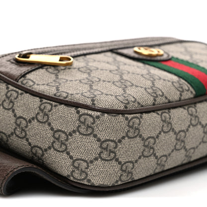 Gucci Soft GG Supreme Monogram Medium Ophidia Belt Bag Dark Brown 9 of 10