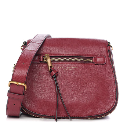 Marc Jacobs Pebbled Calfskin Recruit Nomad Crossbody Red 1 of 8
