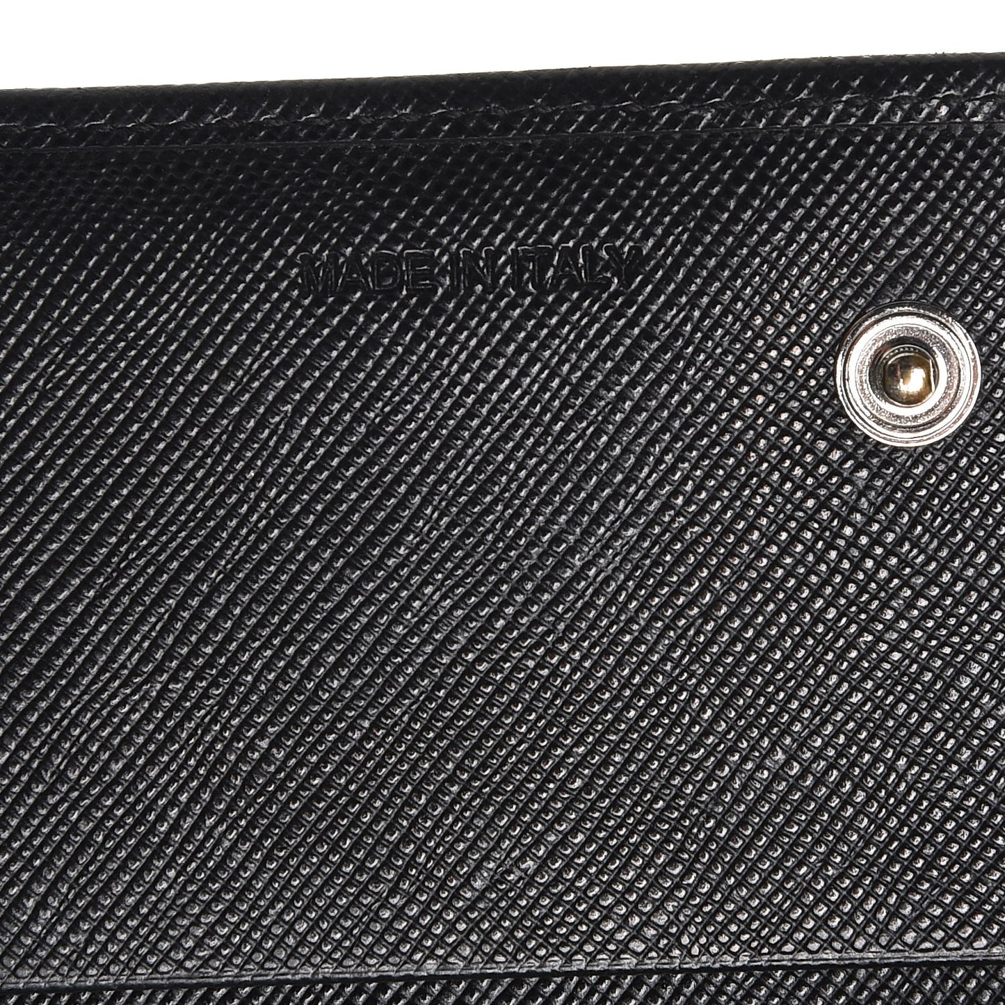 Saffiano Continental Flap Wallet Nero Black
