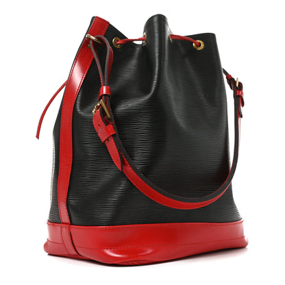 Louis Vuitton Epi Bi-Color Noe Castillan Red Black 3 of 9