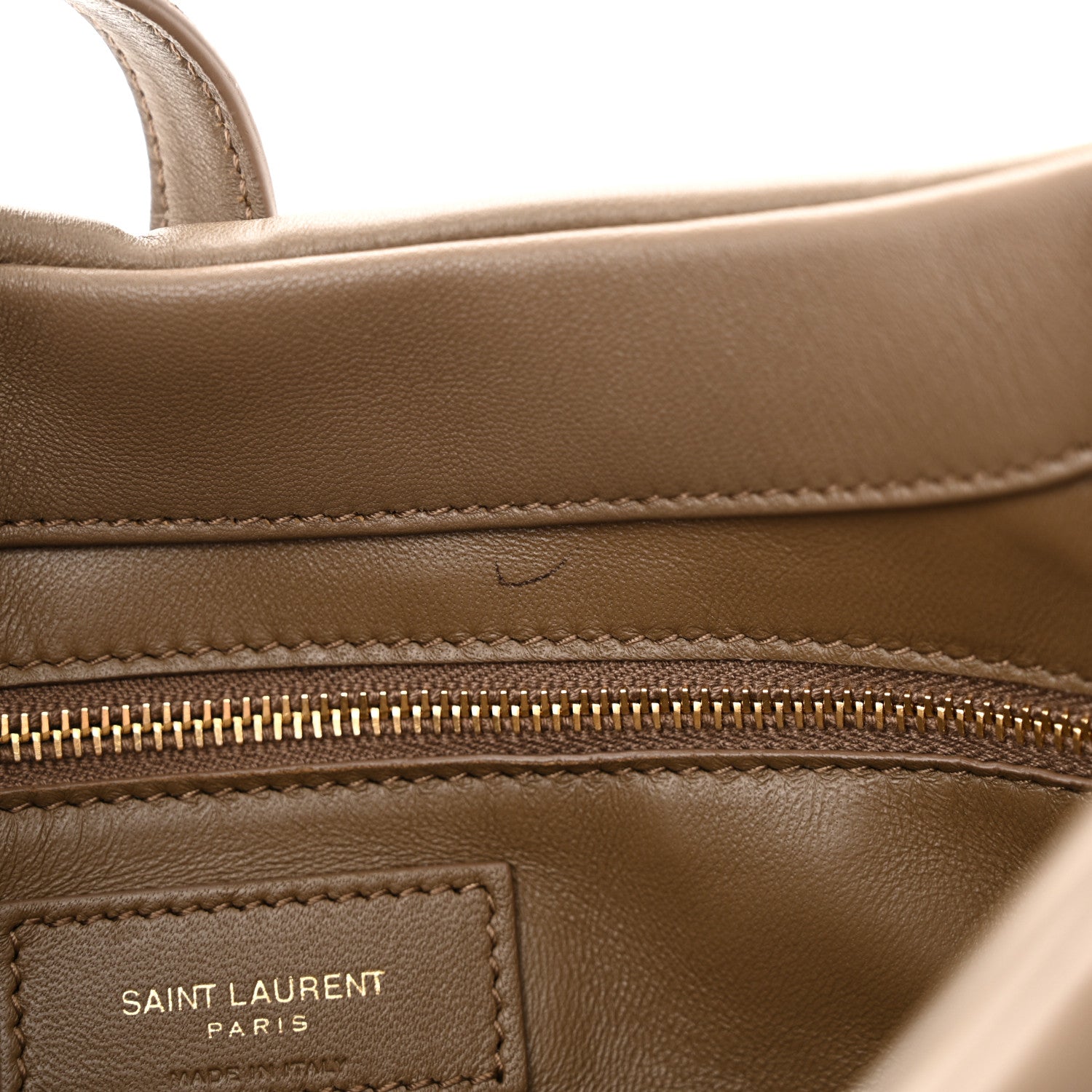 Saint Laurent Padded Lambskin Le 5 A 7 Hobo Dark Peanut 12 of 13