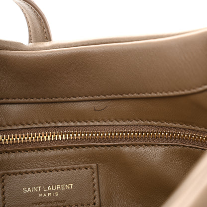 Saint Laurent Padded Lambskin Le 5 A 7 Hobo Dark Peanut 12 of 13