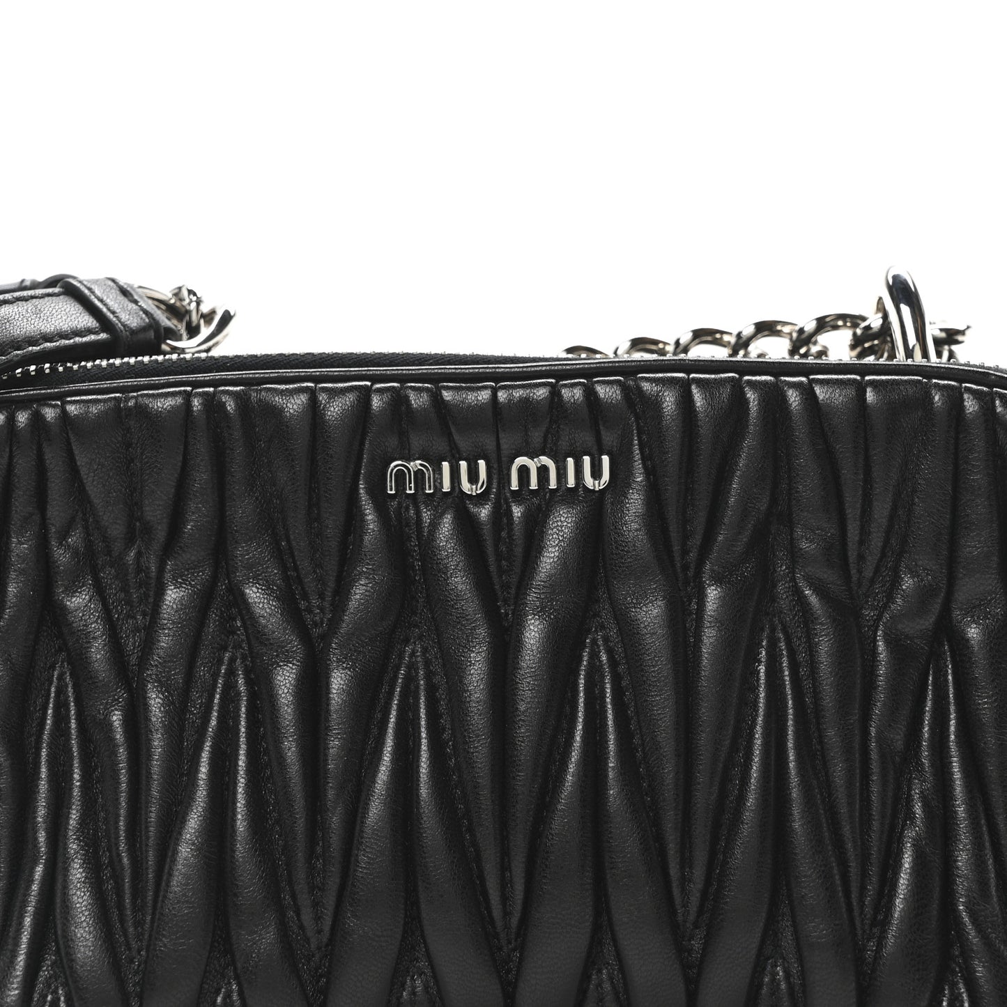 Nappa Matelasse Camera Bag Black