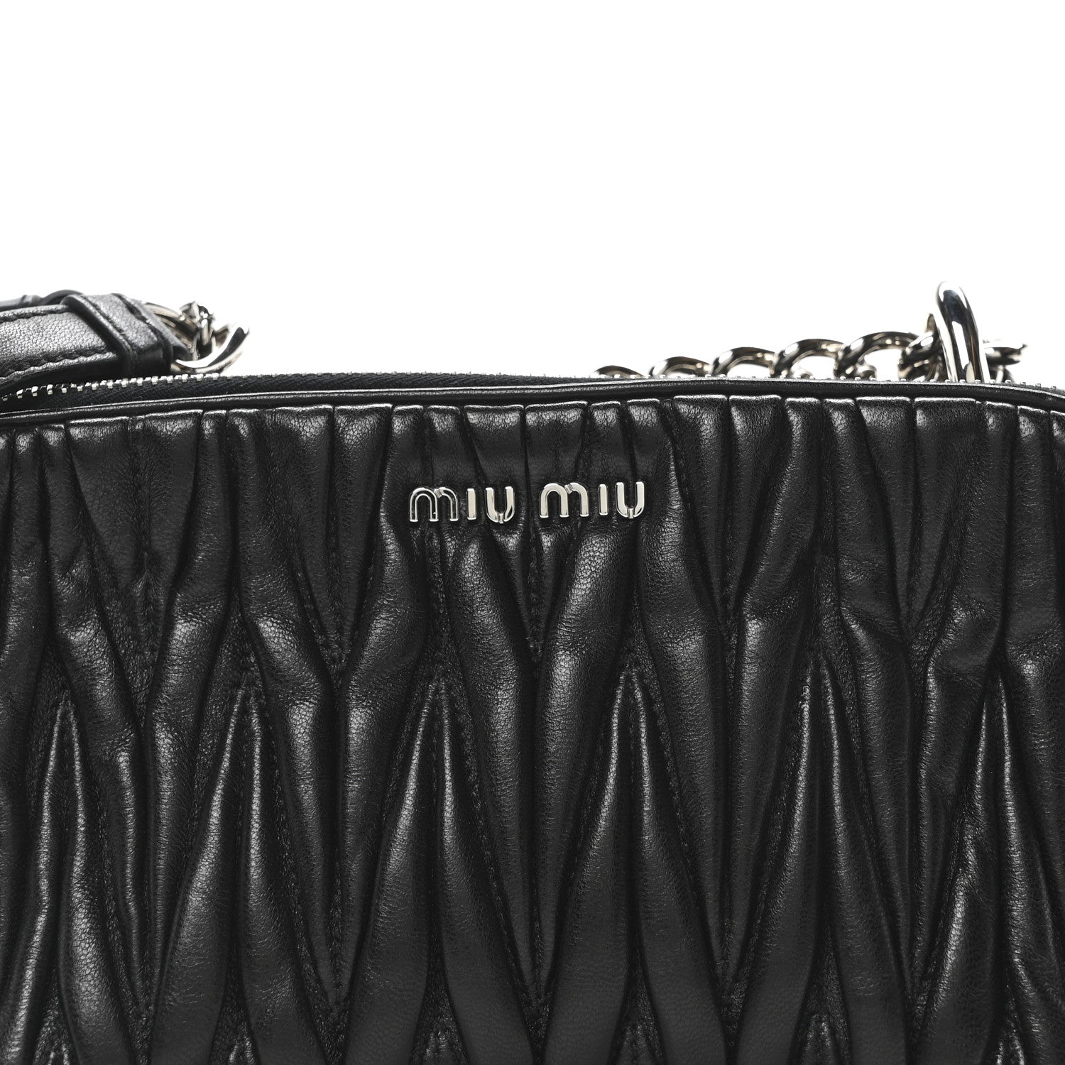 Miu Miu Nappa Matelasse Camera Bag Black 7 of 9