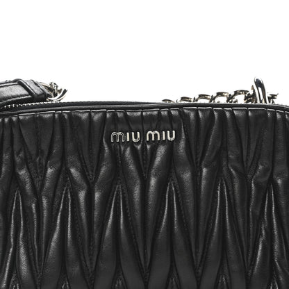 Miu Miu Nappa Matelasse Camera Bag Black 7 of 9