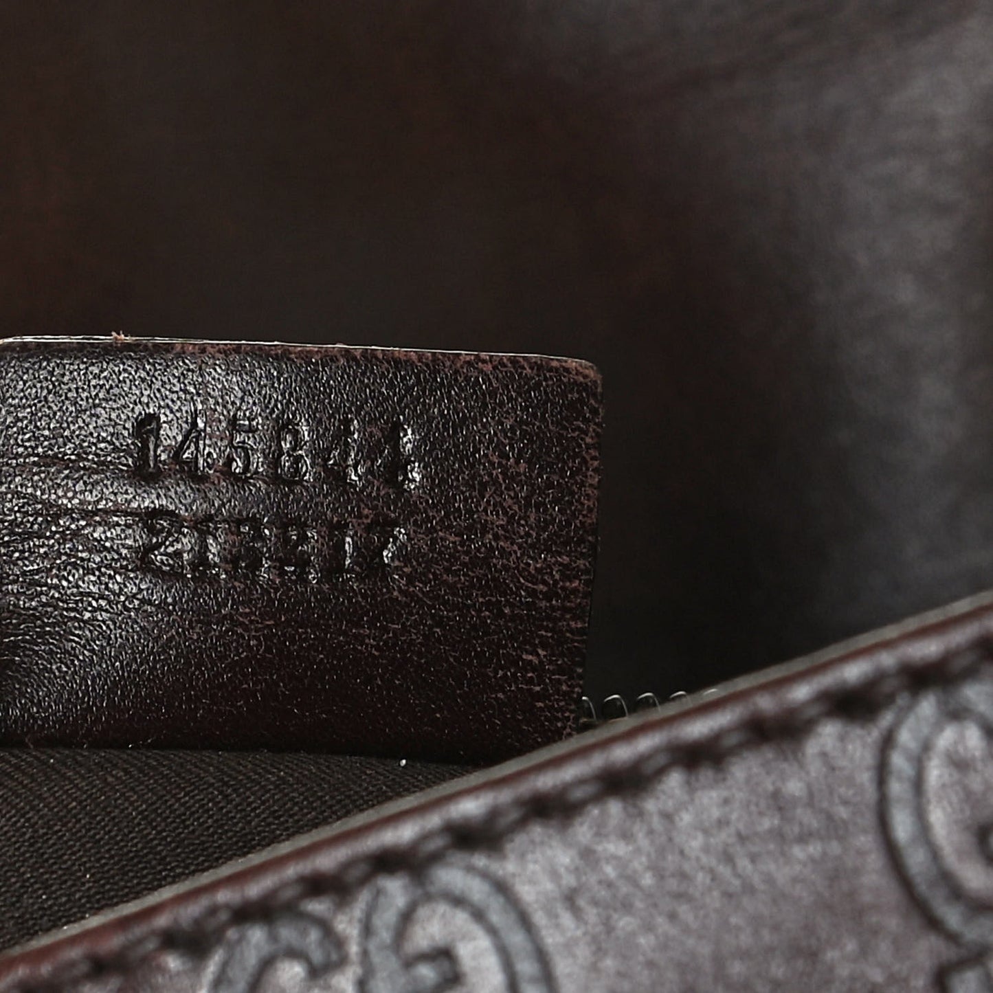 Guccissima Flap Messenger Bag Dark Brown