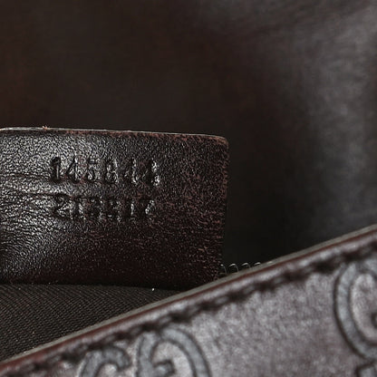 Gucci Guccissima Flap Messenger Bag Dark Brown 6 of 30
