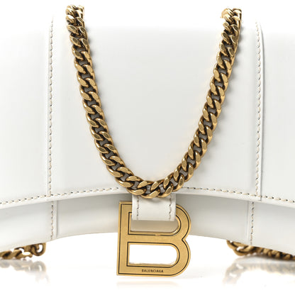 Balenciaga Shiny Box Calfskin Hourglass Chain Bag White 7 of 9
