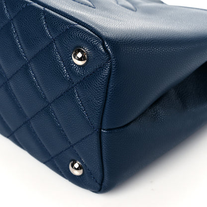 Chanel Caviar Quilted Timeless CC Soft Tote Navy Blue 9 of 9