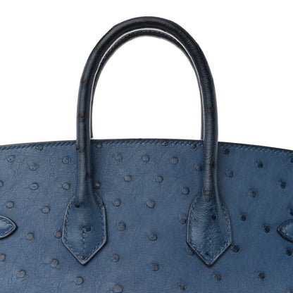 Hermes Ostrich Birkin 25 Deep Blue 11 of 11