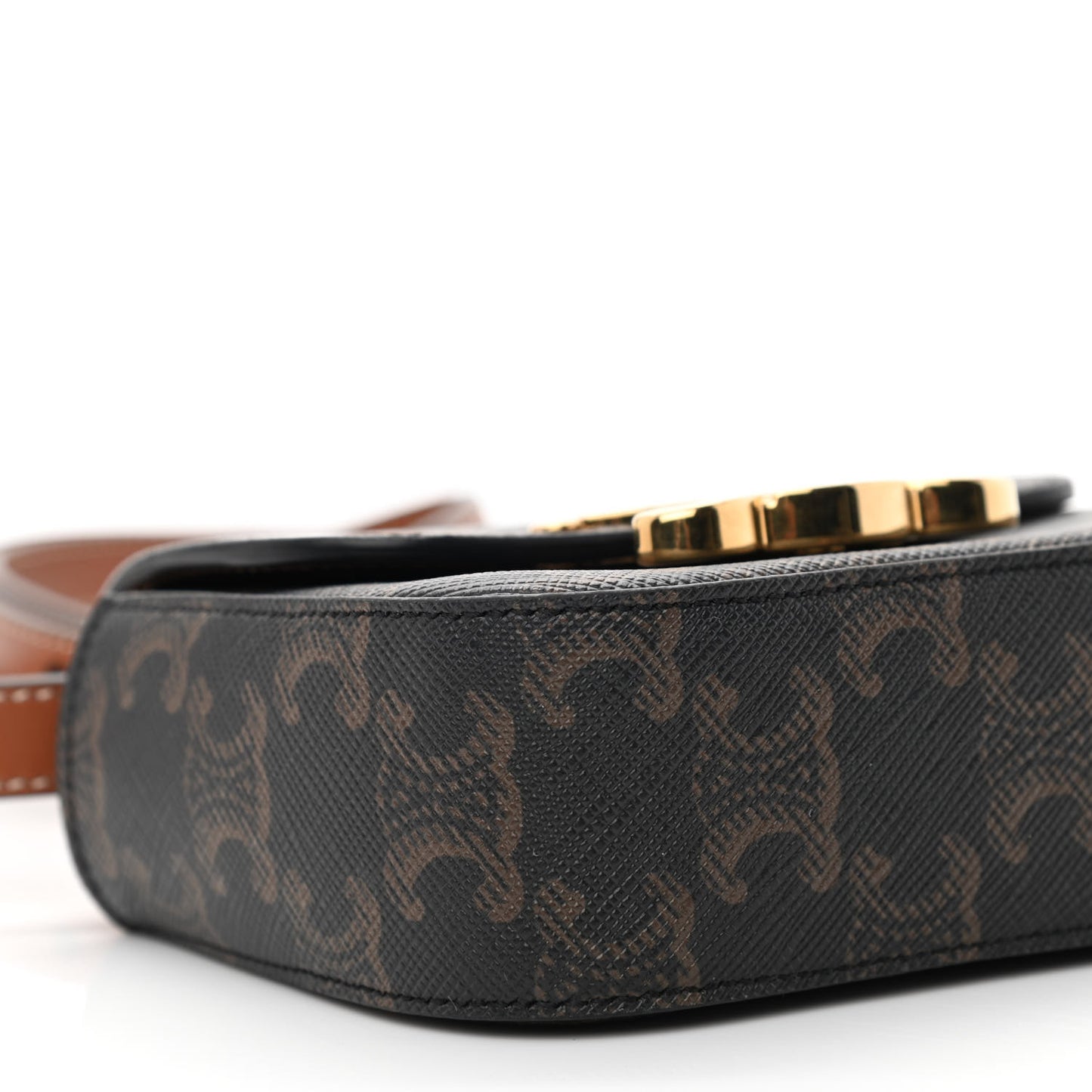 Triomphe Canvas Calfskin Mini Triomphe Tan