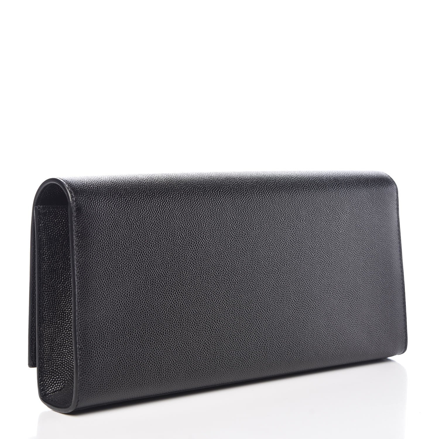 Saint Laurent Grain De Poudre Monogram Cassandre Clutch Black 3 of 9