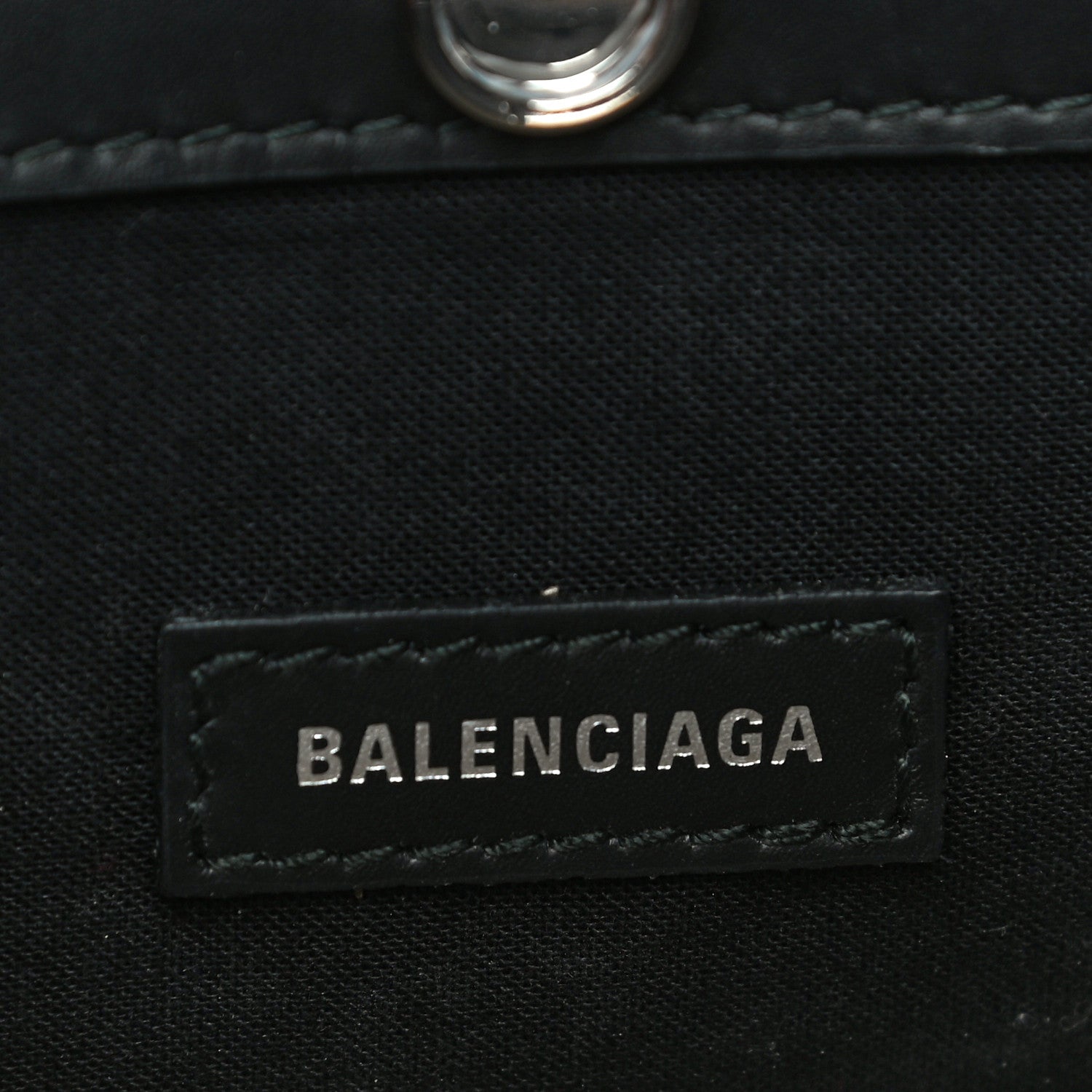 Balenciaga Cotton Canvas Logo Pochette Crossbody Bag Natural Black 6 of 15