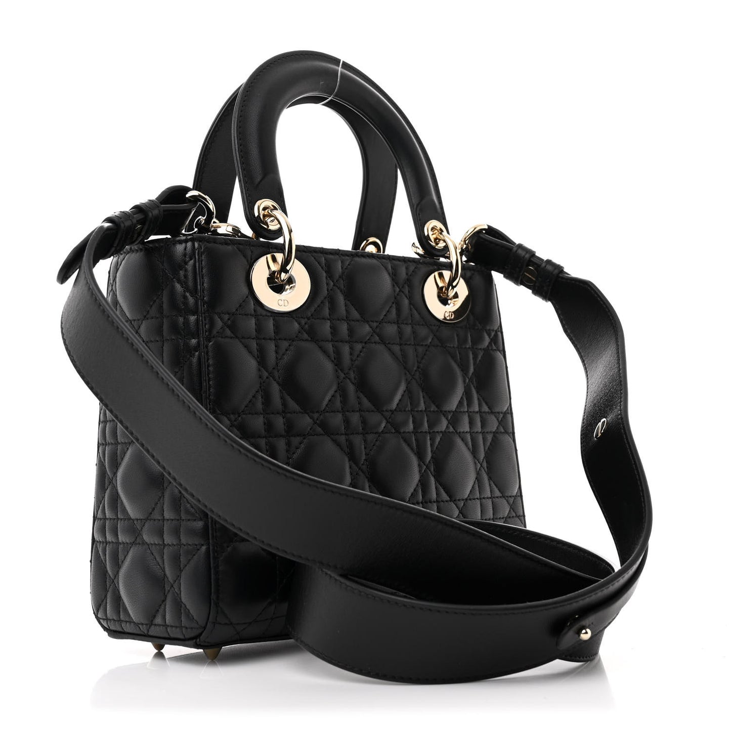 Lambskin Cannage Small My ABCDior Lady Dior Black