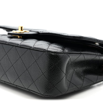 Chanel Caviar Quilted Medium Double Flap Black 10 of 10