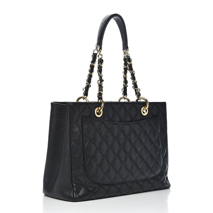 Chanel Caviar Quilted Grand Shopping Tote GST Black 2 of 11